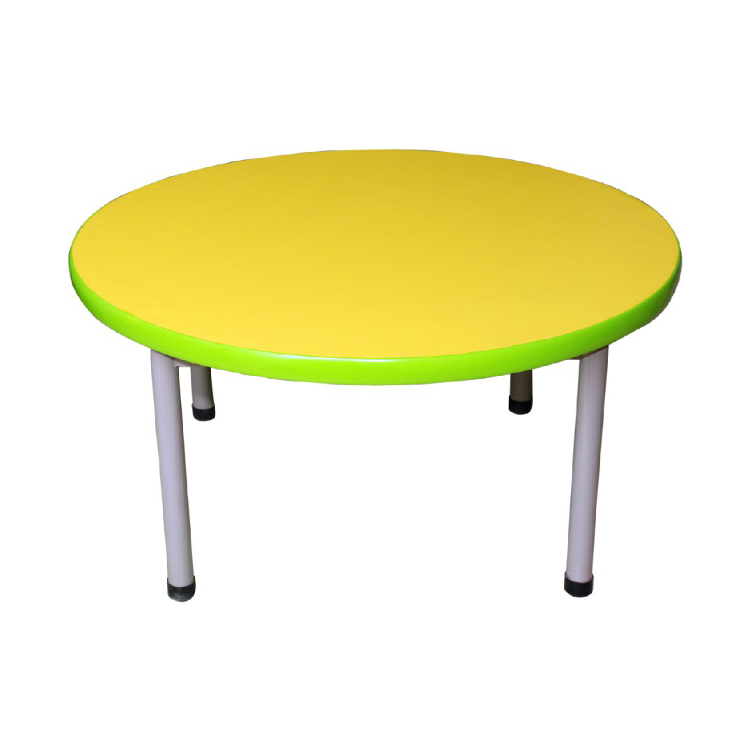 Round Table Steel Frame (Yellow)