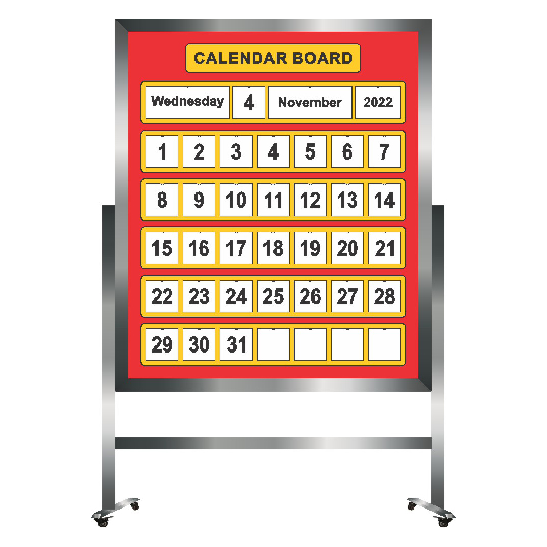 Movable Calendar Board – Double Sided