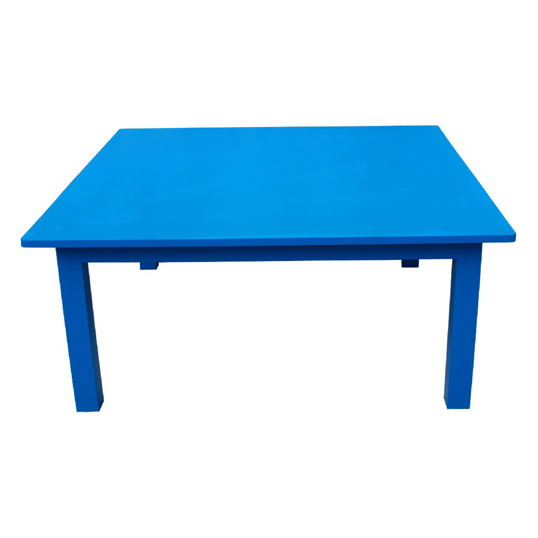 High-Gloss Nursery Table 3′ Square (Blue)
