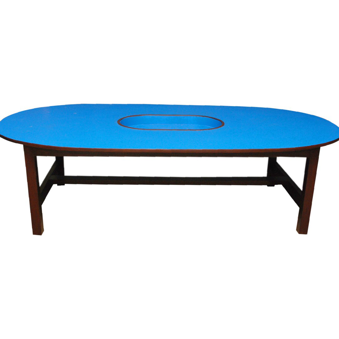 Oval Table with Stationery Oval (Blue)
