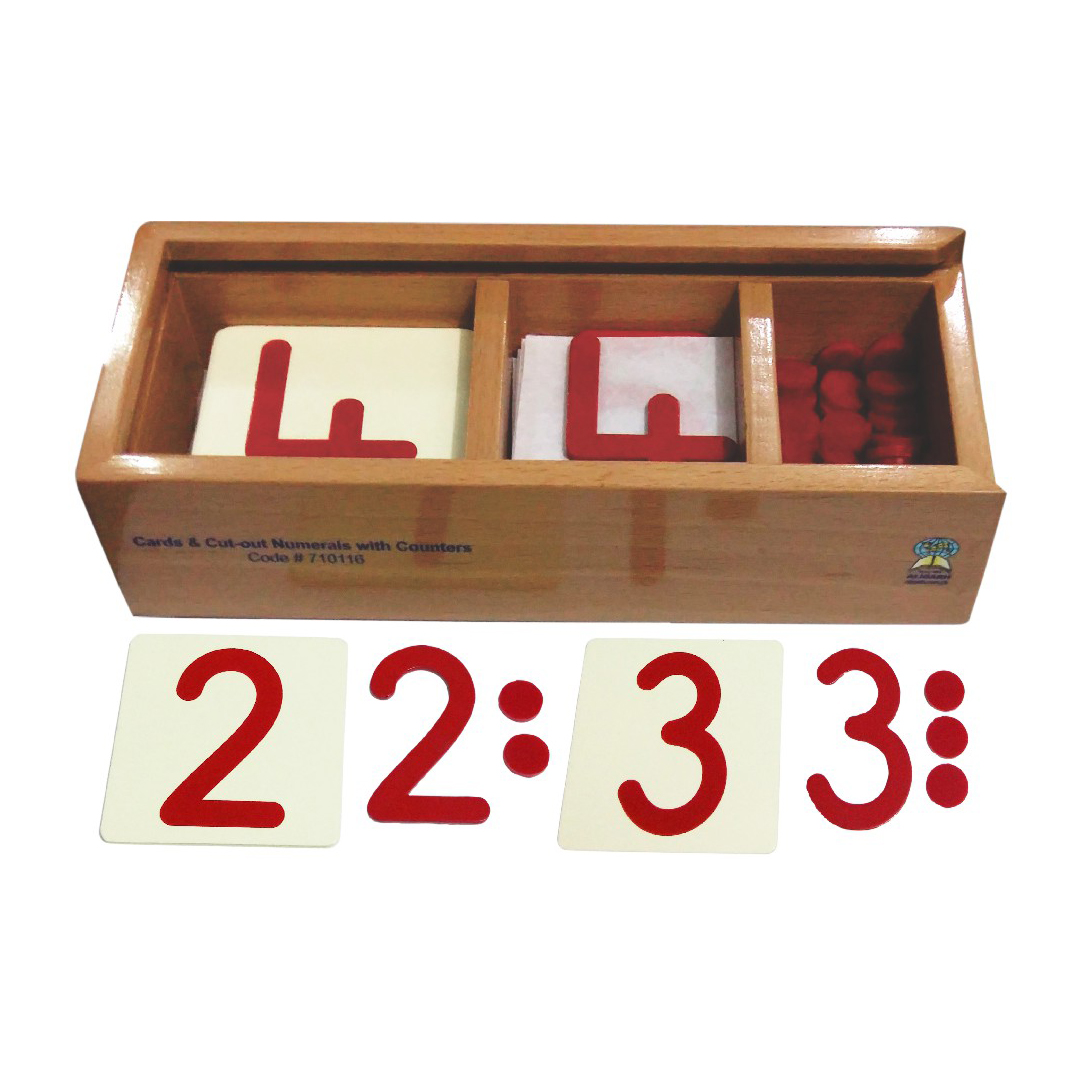 Cards & Cut-Out Numerals with Counters