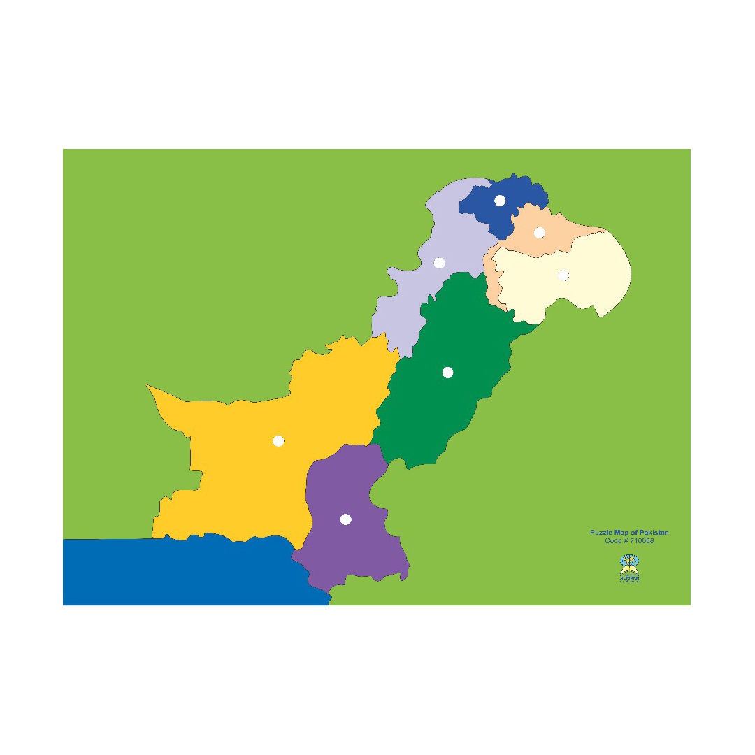 Puzzle Map of Pakistan